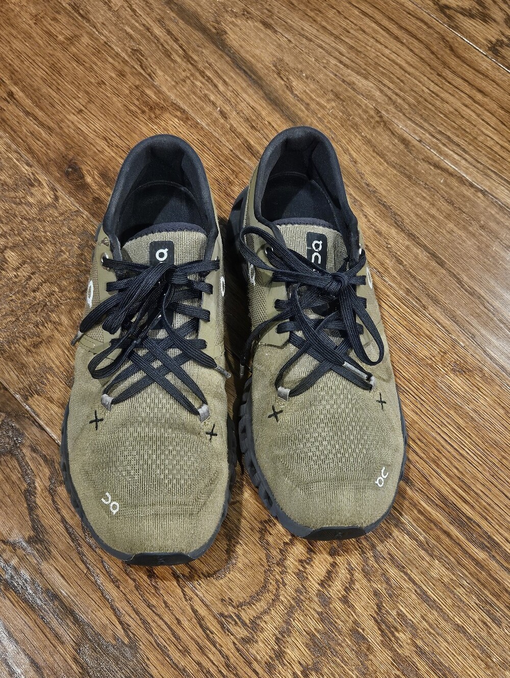 On Cloud X 3 Men's Olive Waterproof Athletic Running Sneakers Shoes Size 7